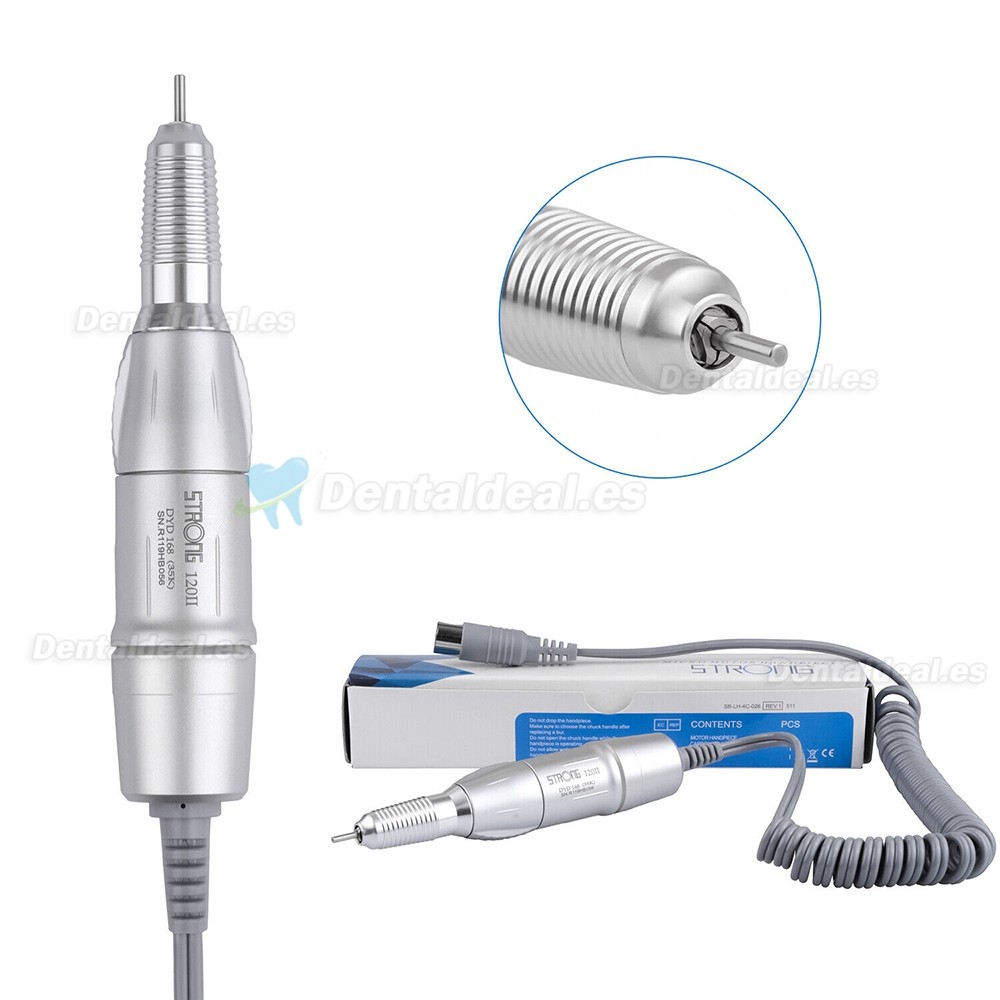 STRONG 120II Micromotor para Laboratorio Dental con Pieza de Mano 35000 RPM